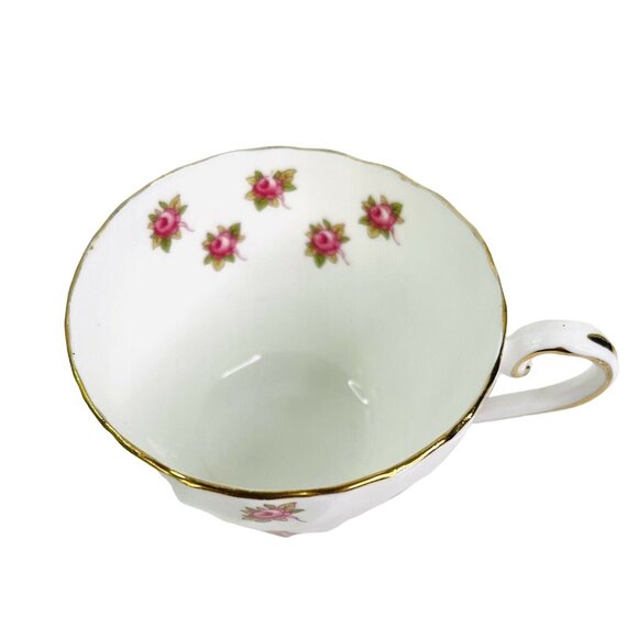 Aynsley Hathaway Teacup and Saucer Rosebud 1960's English Fine Bone China - Picture 2 of 8